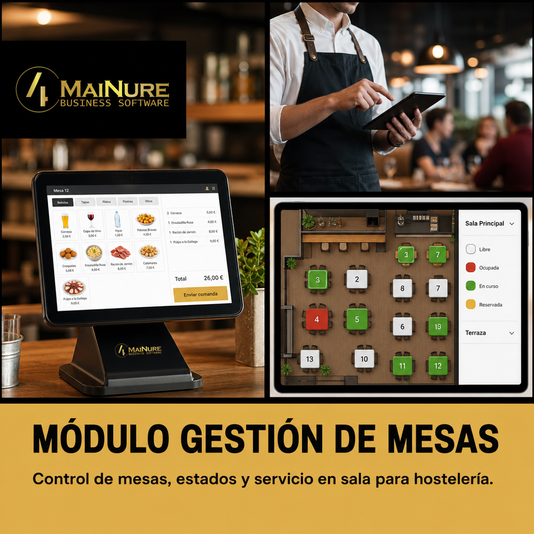 Módulo Gestión de Mesas y Plano de Sala